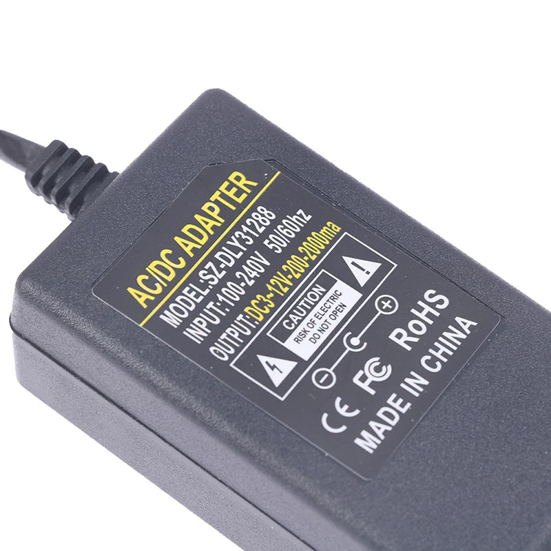 Adjustable DC Power Adapter 3V–12V 2A 24W | 9 Voltage Settings