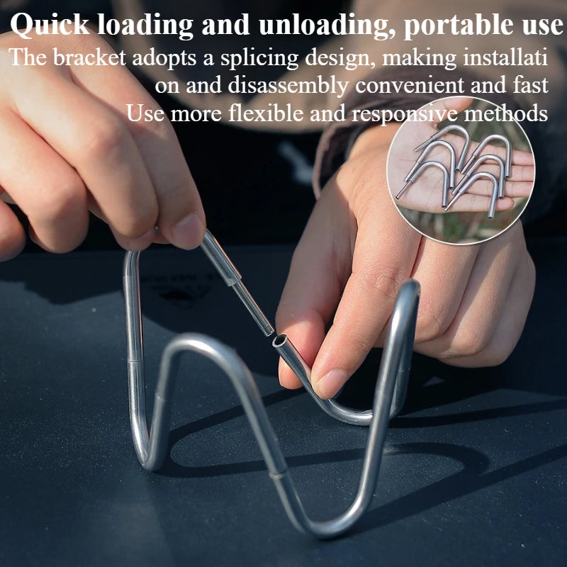 Portable Stainless Steel Alcohol Stove Bracket for Camping