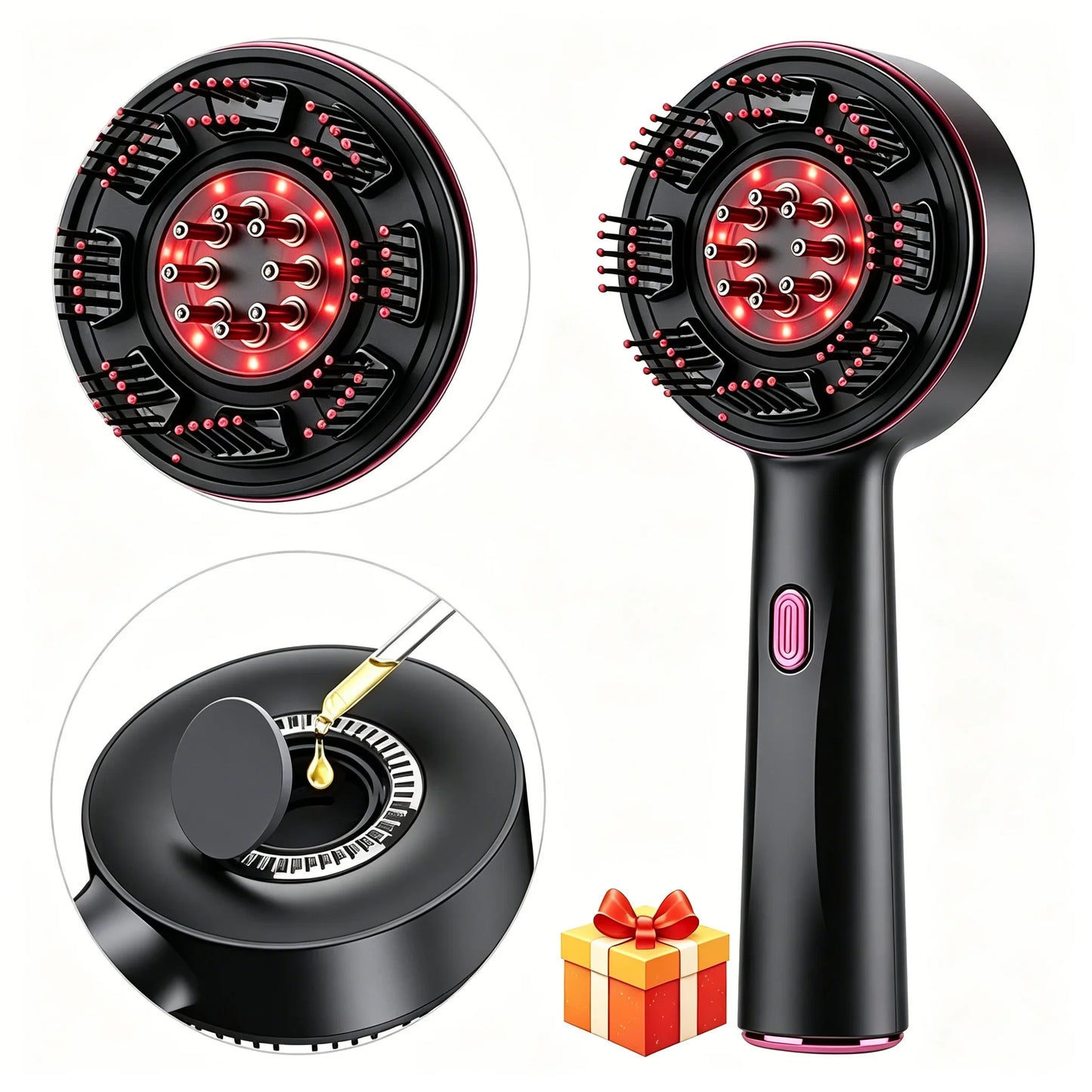 Electric Scalp Massager Comb | Red Light Therapy Hair Growth