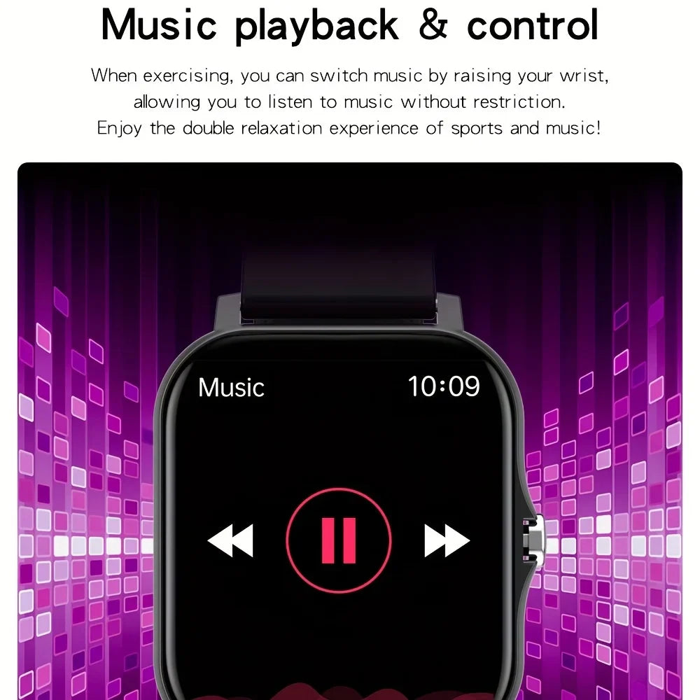 CHAOGENB Smart Watch – Bluetooth Calls, HD Touch Screen & Fitness