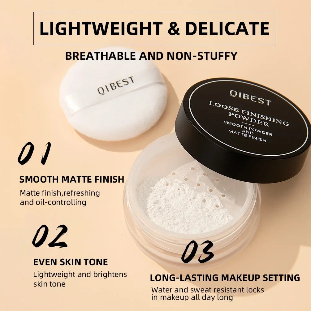 Translucent Loose Setting Powder – Matte, Oil-Control & Waterproof