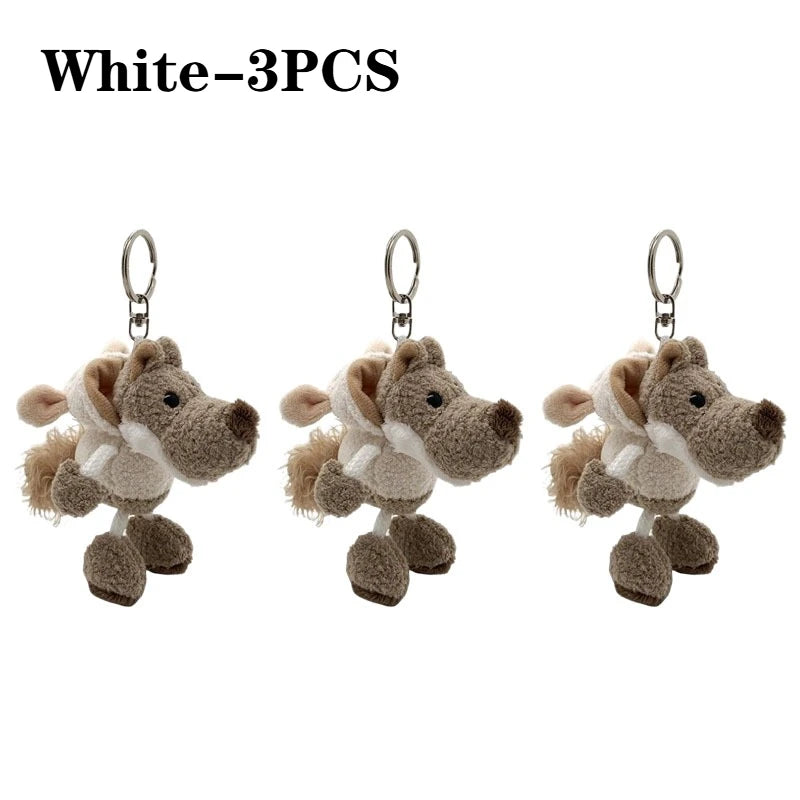 Cartoon Plush Keychain Doll | Cute Mini Backpack Pendant Gift