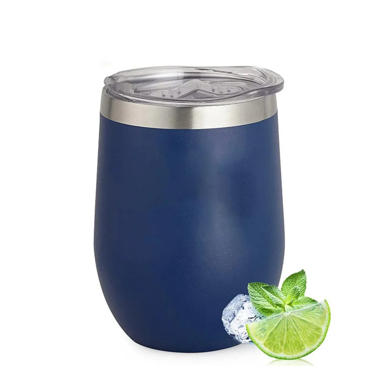 12oz egg cup 304 stainless steel U-shaped egg cup with lid beer cold cup portable eggshell cup Peaceful Pleasures Health and Wellness blue <50ml