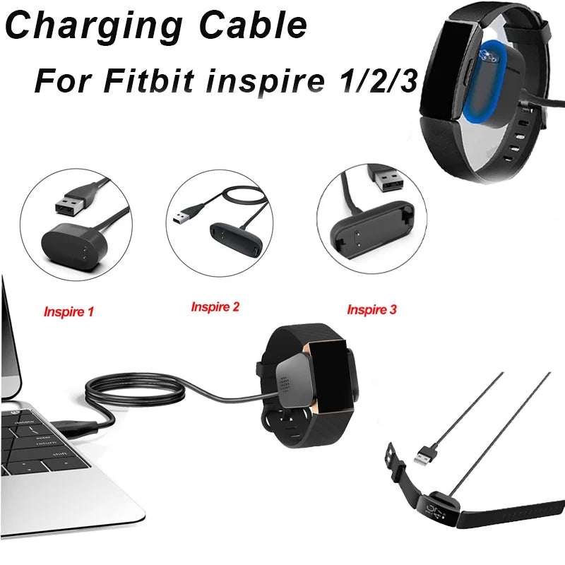 USB Charger for Fitbit Inspire 1/2/3 & Ace 3 – Fast Replacement Peaceful Pleasures Health and Wellness