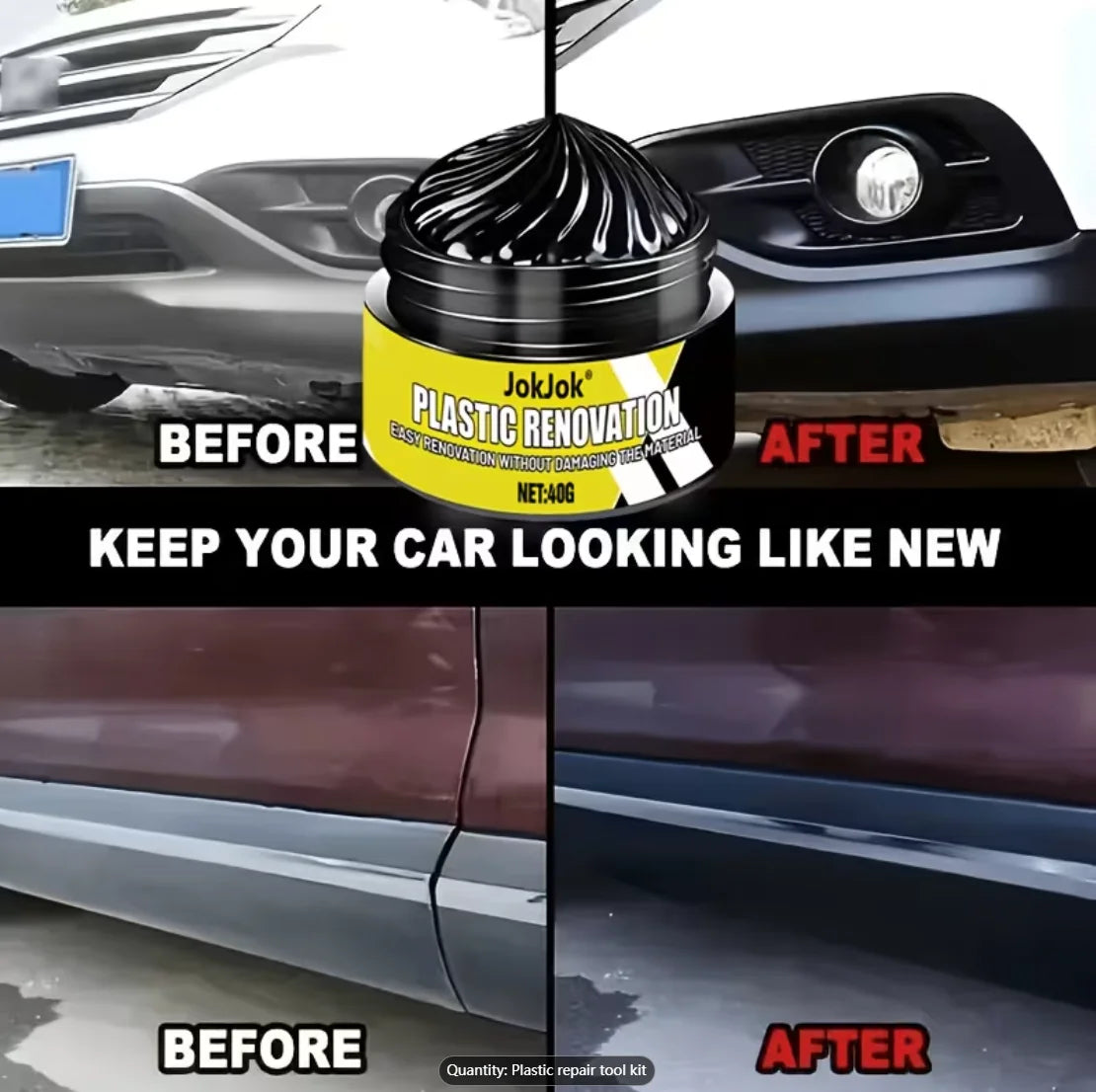 Plastic Refurbishing Paste – Tyres, Bumpers & Dashboard