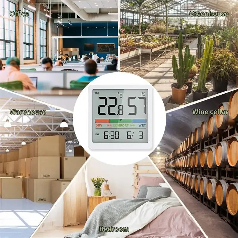 New Digital Home Indoor Temperature Humidity Meter LCD Digital Thermometer Hygrometer Sensor Gauge Weather Station Peaceful Pleasures Health and Wellness