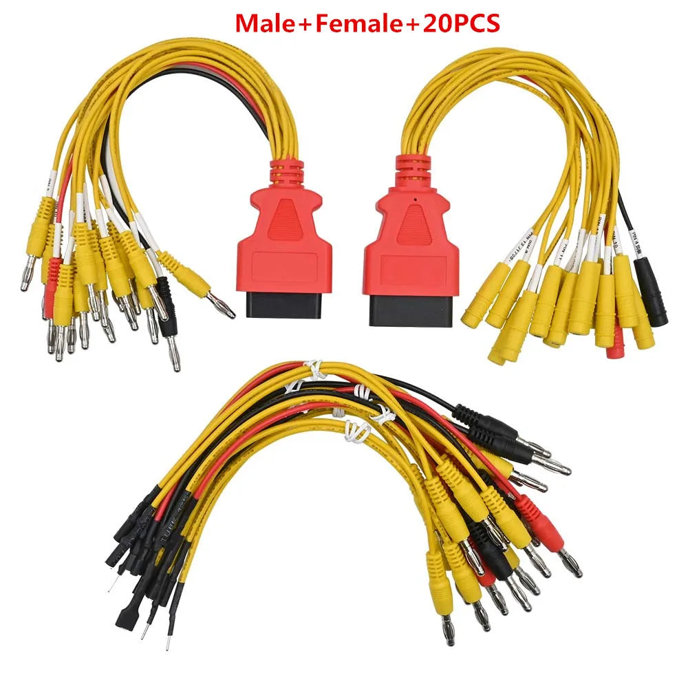 OBD2 16-Pin Jumper Connector Male Female – ECU Diagnosis Tool