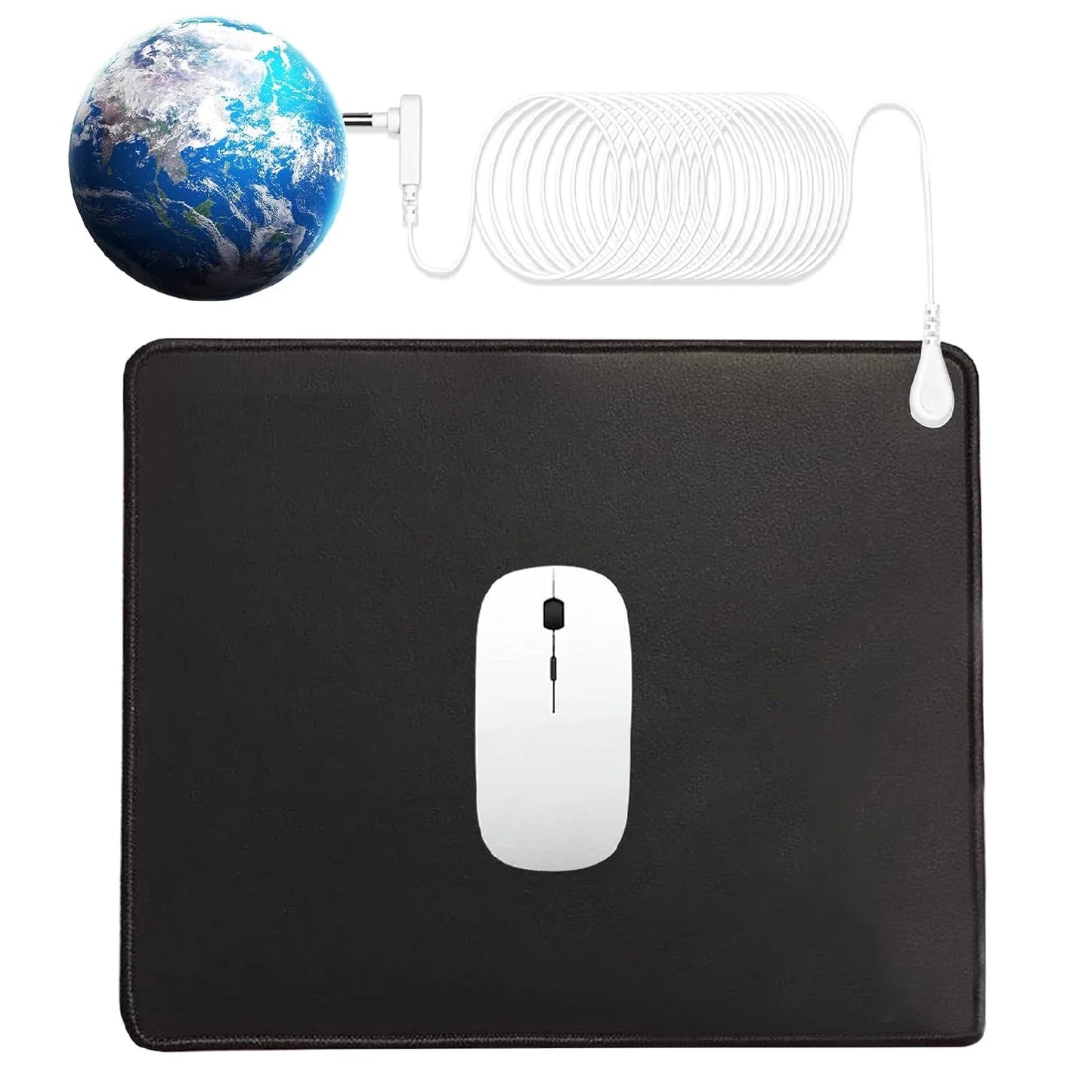 VamsLuna 11x13" Grounding Mat Mouse Pad with Earthing Wire