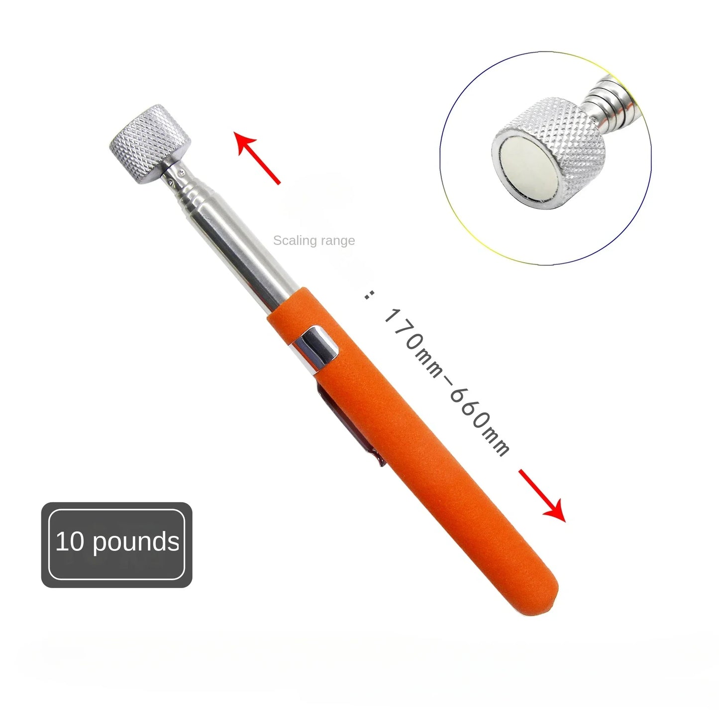 Telescopic Magnetic Pickup Tool with LED Light | 1/3/5 Pack