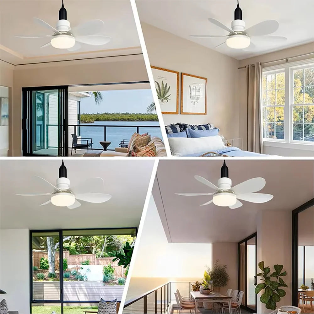 30W/40W LED Ceiling Fan Light, E27 Socket, with Remote Dimming, a summer essential, ideal for living rooms, home offices, and ev Peaceful Pleasures Health and Wellness
