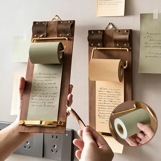 Vintage Roll Tear-Off Sticky Notes | Blank Message Cards Vintage Notepad Roll Peaceful Pleasures Health and Wellness