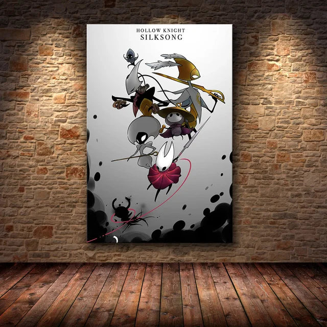 Hollow Knight Hallownest Map HD Canvas Poster | Wall Art Canvas Wall Art Poster Peaceful Pleasures Health and Wellness 25 20x30cm Unframed