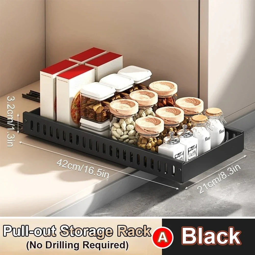 Pull-Out Pots & Pans Organizer | Sliding Cabinet Rack