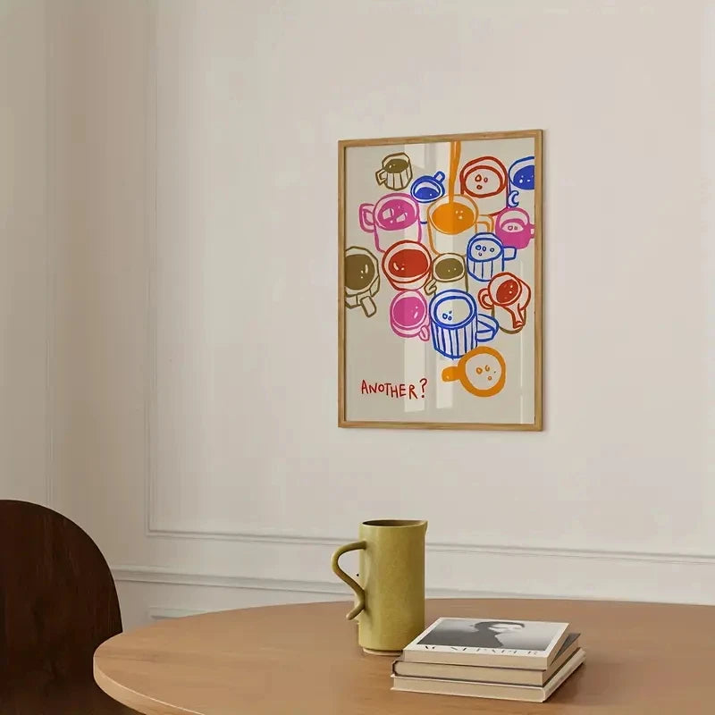 Coffee Canvas Wall Art Poster | Kitchen & Dining Room Decor