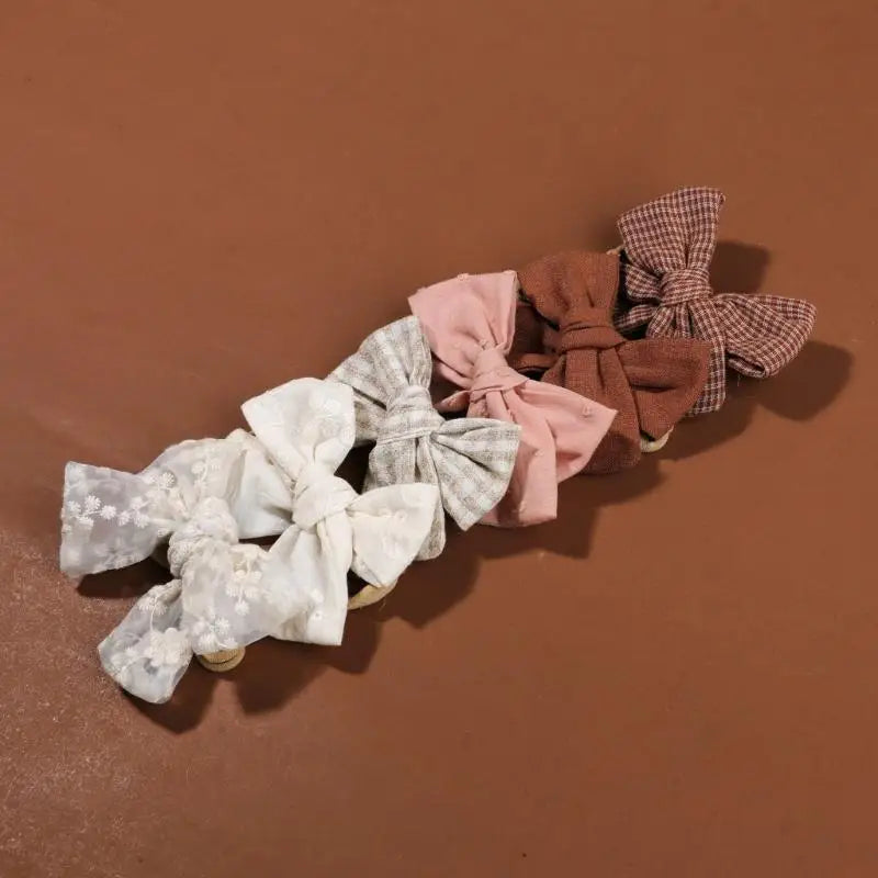 6-Pack Baby Girl Bowknot Headbands | Newborn & Toddler Hair Bands