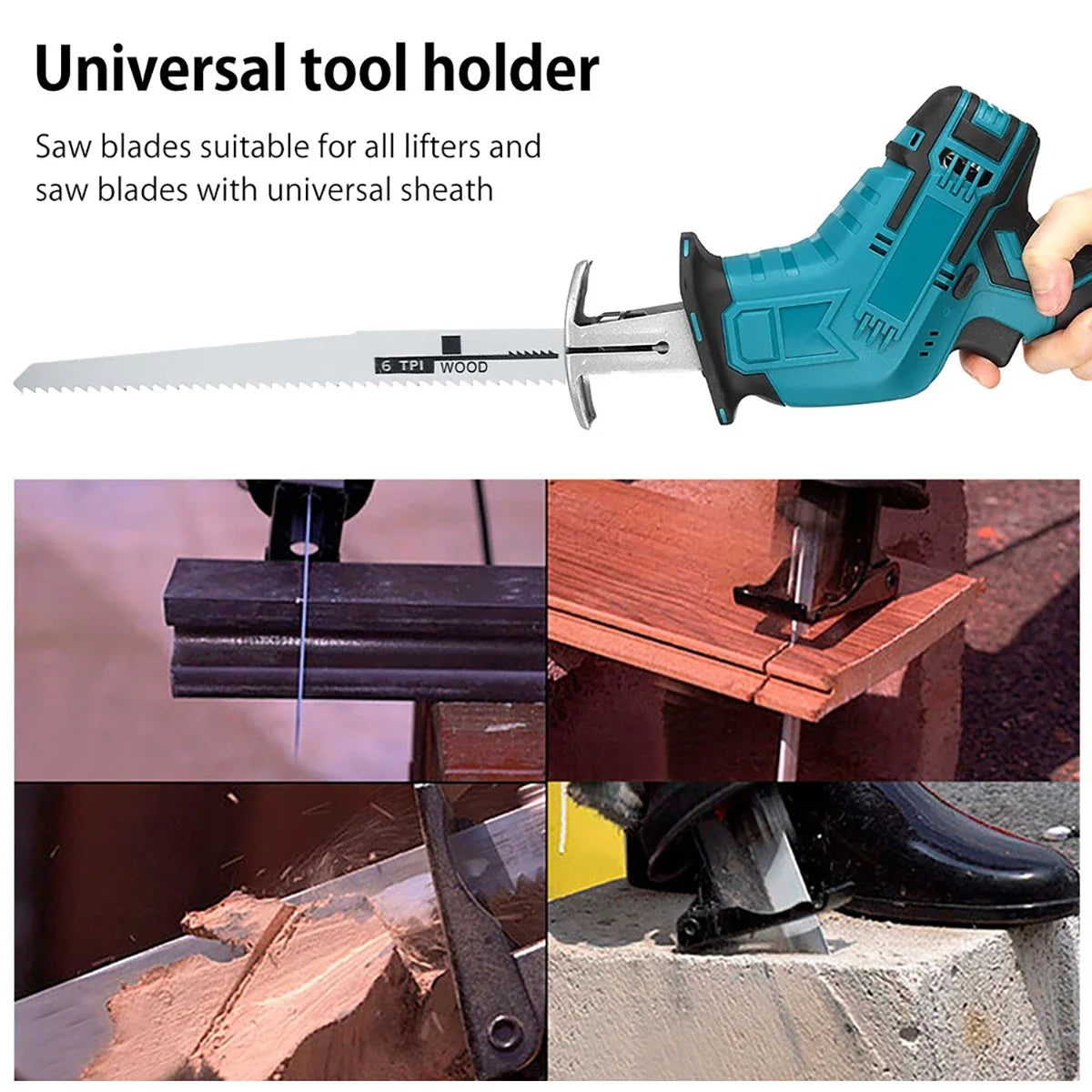 10Pcs Reciprocating Saw Blades Multi-Purpose Saber Saw Handsaw for Wood Metal Plastic Pipe Cutting Power Tool Accessories Peaceful Pleasures Health and Wellness