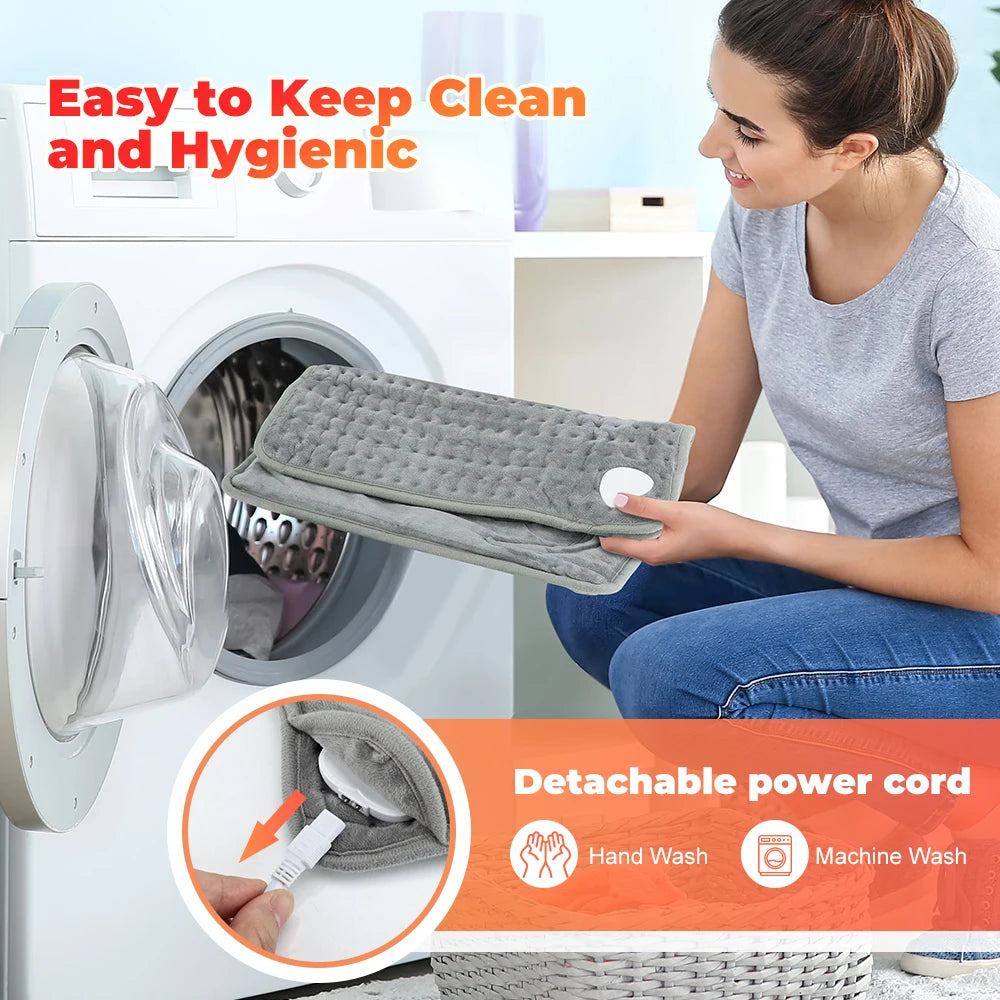 Electric Heating Foot Warmer Portable Heating Pad EU/US Plug Winter Household Washable Hand Warming Pad Sofa Office Heater Mat Peaceful Pleasures Health and Wellness