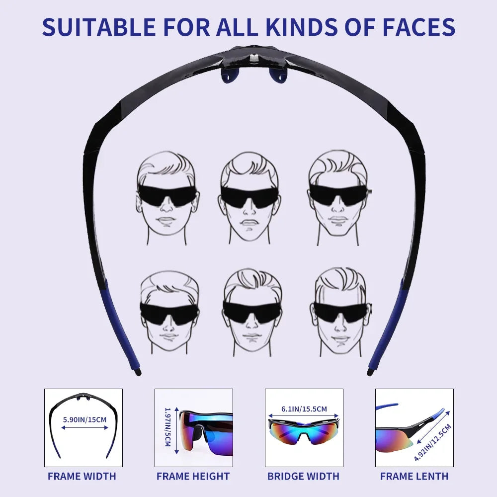 UV400 Cycling Sunglasses – Unisex Outdoor Sports Eyewear