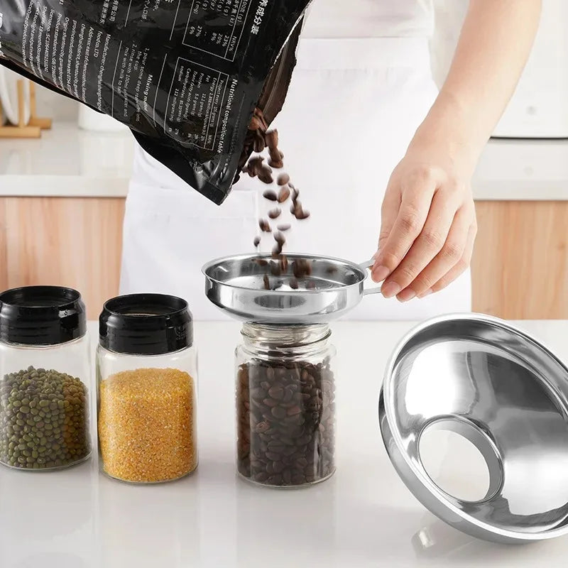 Stainless Steel Wide Mouth Canning Funnel – Jam, Oil & Jars