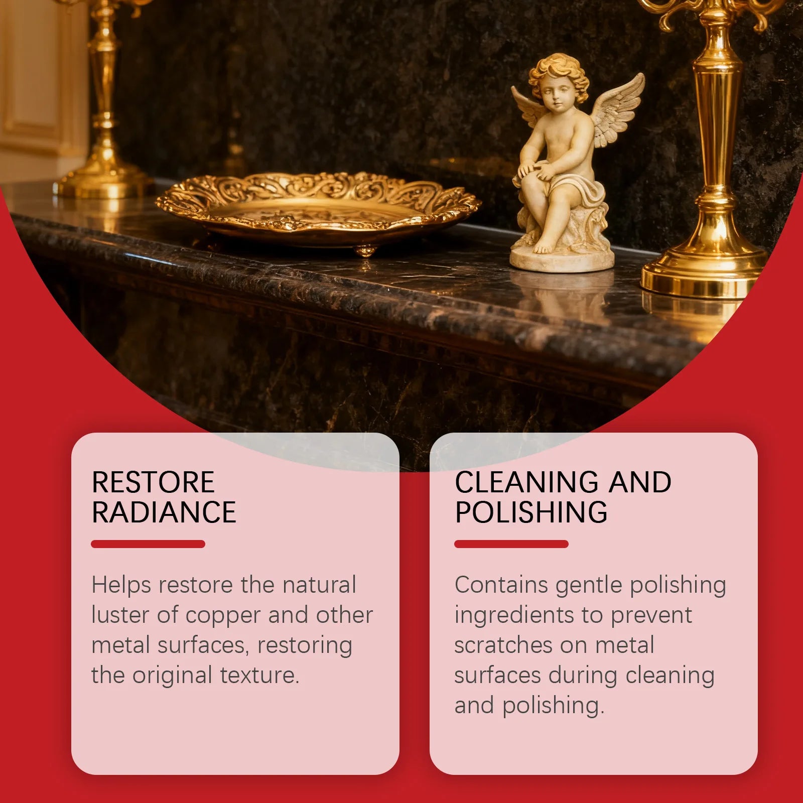 Metal Polishing Cream – Brass Copper Tarnish & Rust Remover Metal Polishing Cream Peaceful Pleasures Health and Wellness