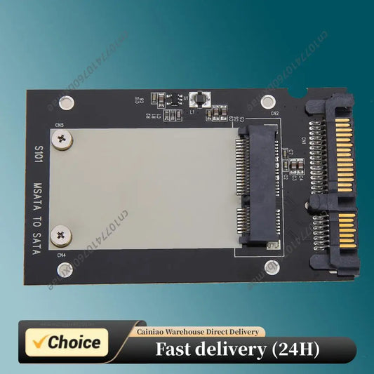 MSATA SSD to 2.5in SATA Convertor Adapter Card Computer Transition Card Peaceful Pleasures Health and Wellness Default Title