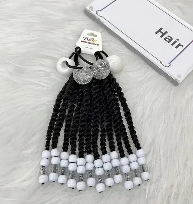 Girls Glow in the Dark Glitter Hair Bow Ponytail Accessories