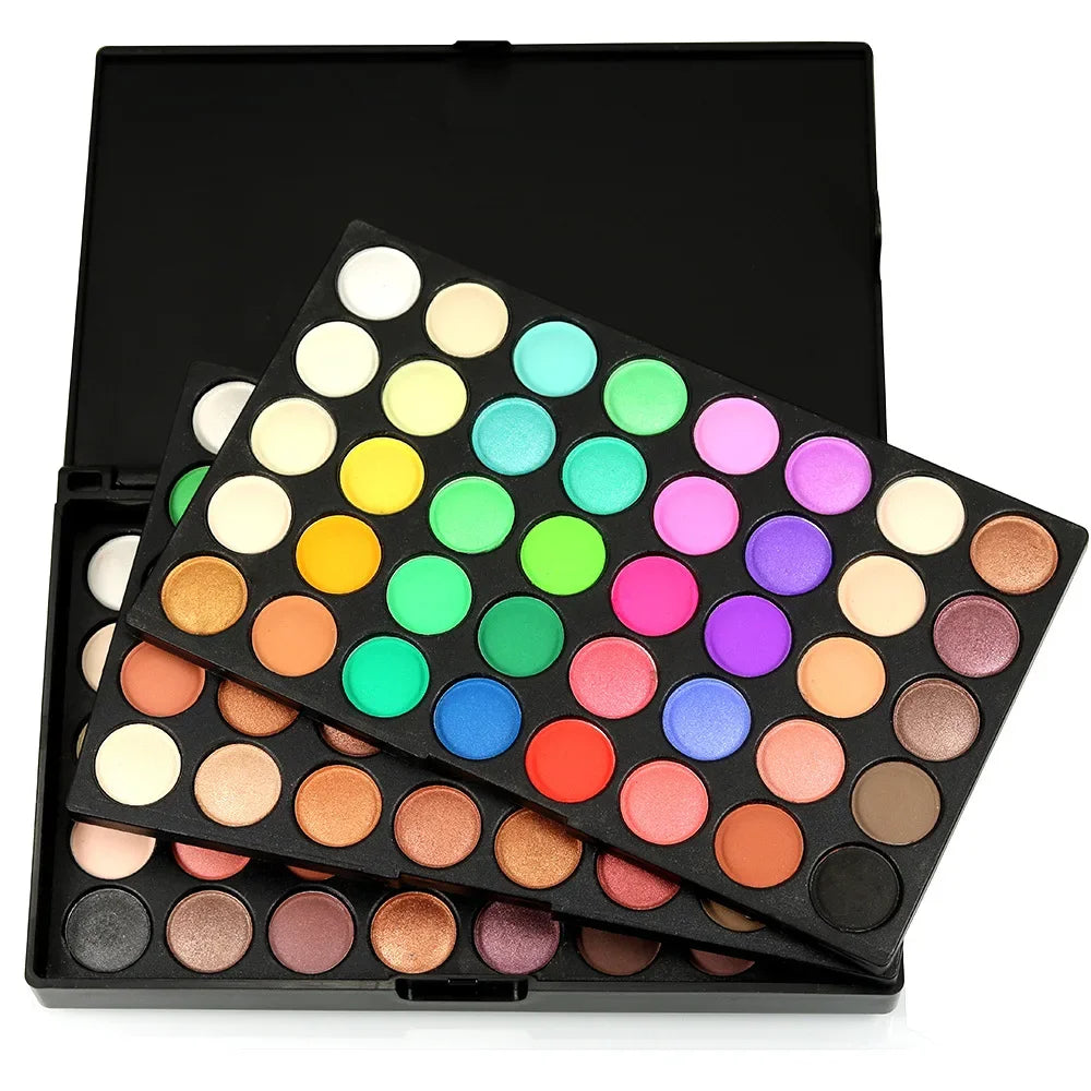 120 Colors Eyeshadow Palette – Matte, Shimmer & Glitter Kit