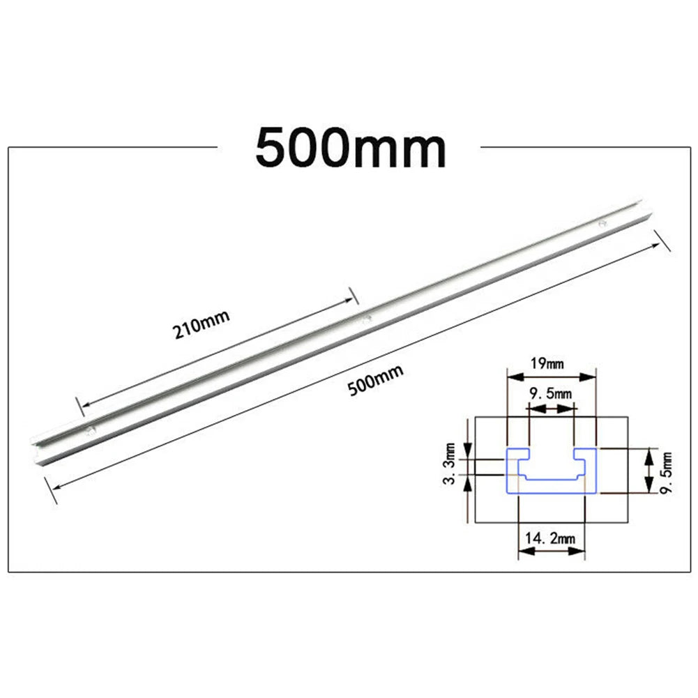 400- Woodworking Chute Rail T-track Aluminum Alloy T Screws Quick