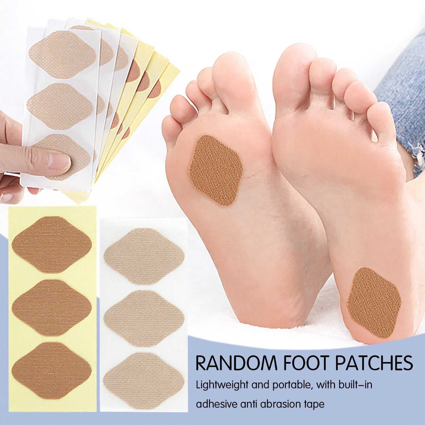 Transparent Heel Pads 3Pcs Per Sheet 10 Sheets Per Pack Anti Blister Sweatproof Cushion Pads For Shoes Invisible Comfortable Peaceful Pleasures Health and Wellness