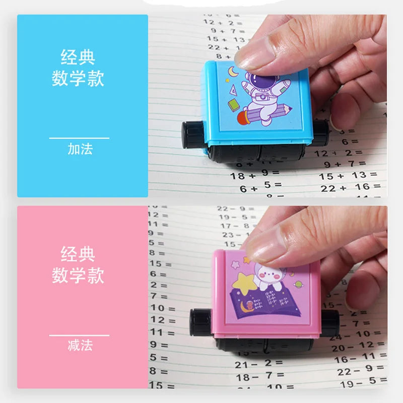 Addition Subtraction Roller Stamps Multiplication Division Exercise