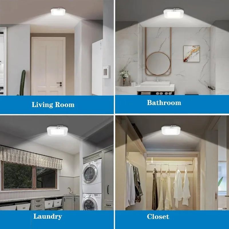 Wireless Motion Sensor Ceiling Light | Rechargeable LED, IP44