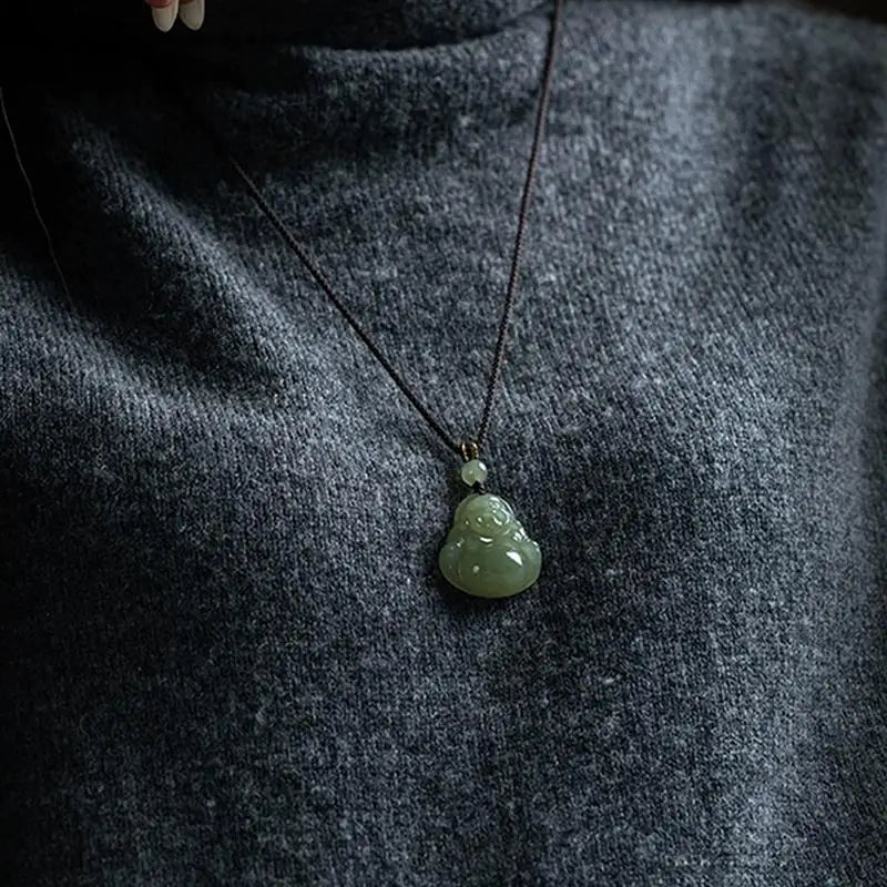 Lucky Maitreya Buddha Pendant Necklace – Women's Jewelry