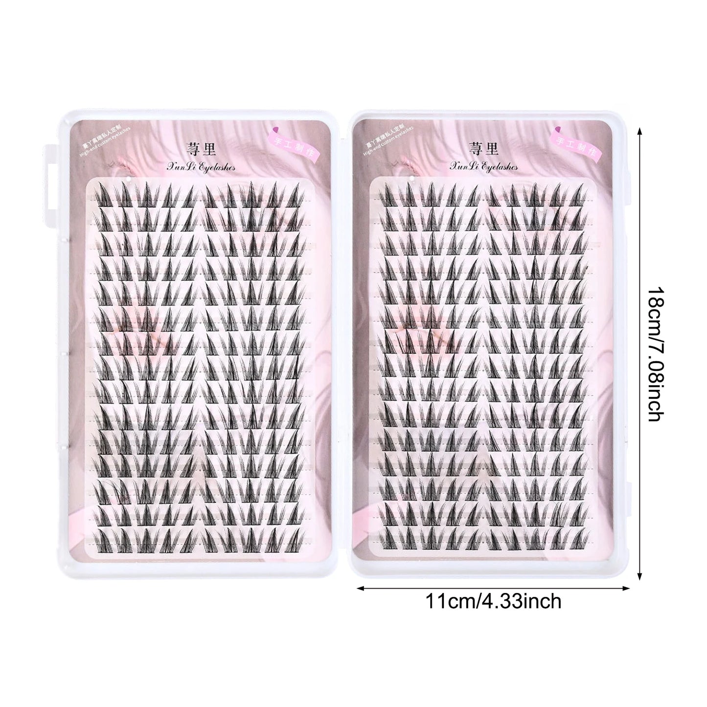 Large Capacity Manga Eyelash Book Dense False Eyelashes 8-12mm Single Cluster Fox-style Lashes Natural Volume Eyelash Extension Peaceful Pleasures Health and Wellness style 5