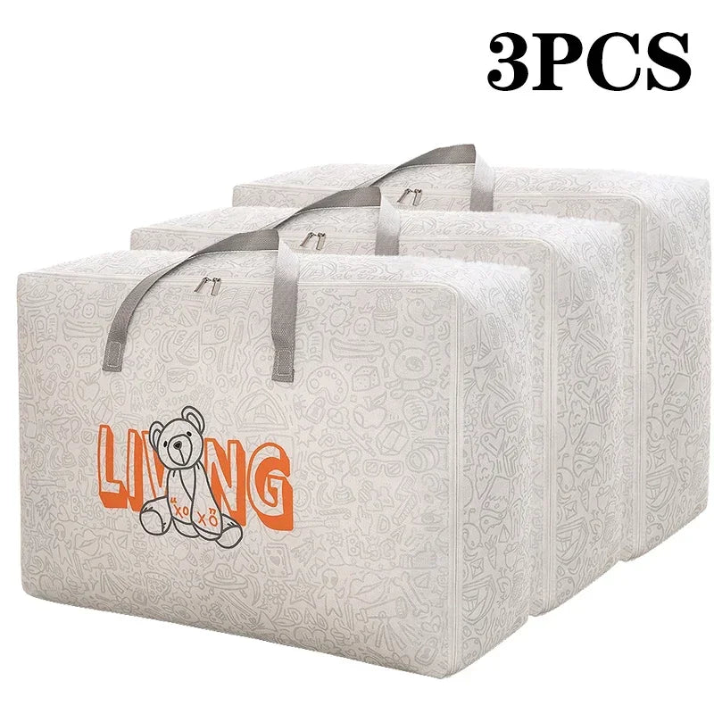 Waterproof Non-Woven Clothes & Quilt Storage Bags | 1–5 Pcs