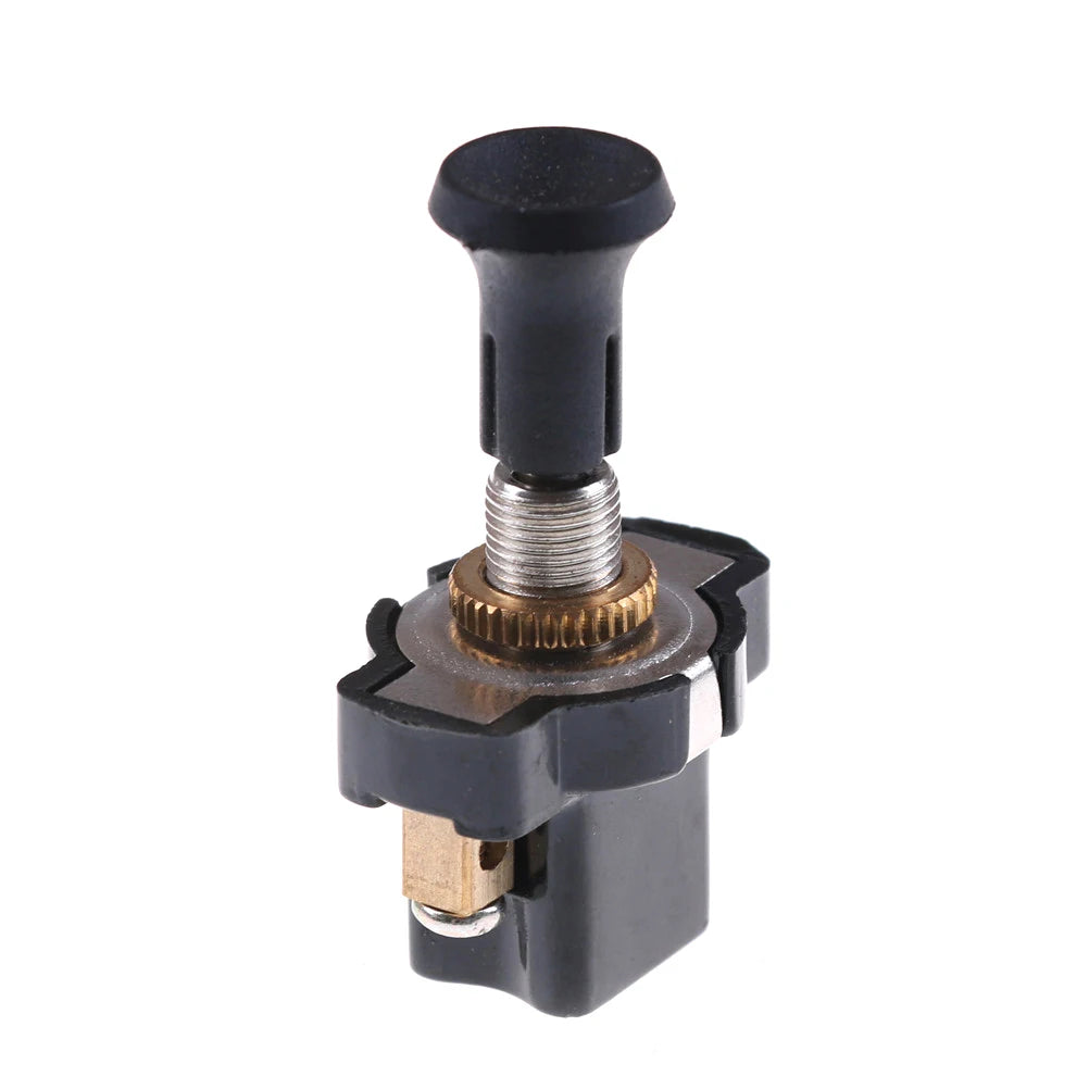 12V On-Off Push Pull Switch with Screw Terminals | 5x2.2x3cm