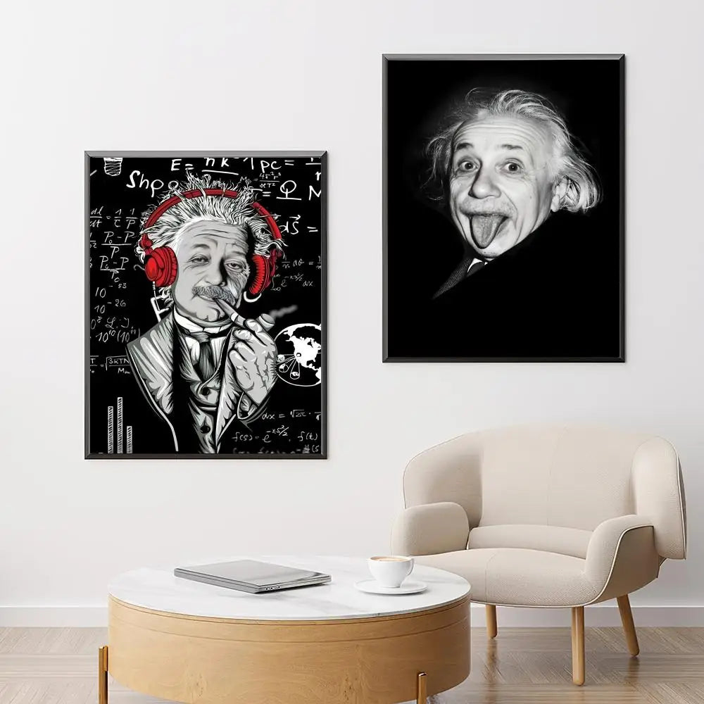 Hot Aalbert Einsteines Poster Versatile HD Waterproof Wall Art Self-Adhesive Decor for Any Space Ideal Gift Peaceful Pleasures Health and Wellness