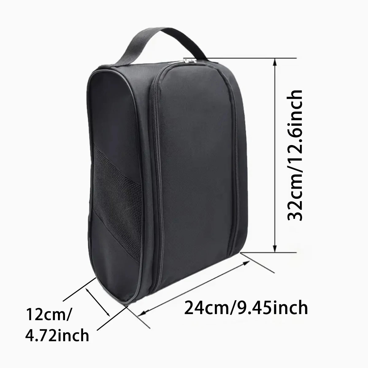 Portable Golf Shoe Bag Oxford Cloth Shoe Carrier Bags Breathable Lightweight Golf Handbag Dustproof Football Tennis Shoe Bag Peaceful Pleasures Health and Wellness