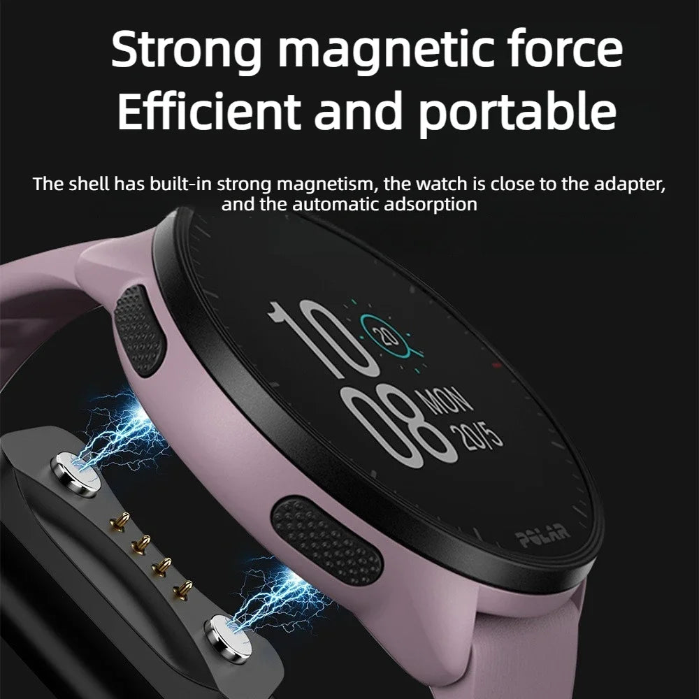 Portable 5W USB-C Charging Adapter Compatible for Polar Pacer/Ignite 3/Vantage V3/Vantage M3/Grit X2 Pro Watch Magnetic Charger Peaceful Pleasures Health and Wellness