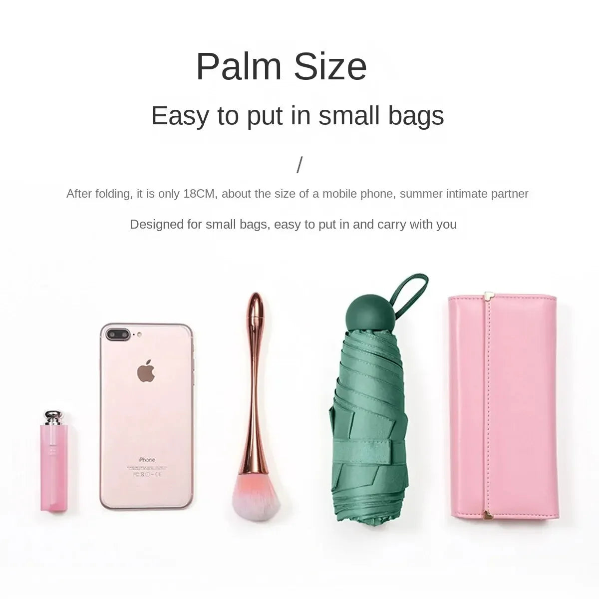 Capsule Mini Foldable Umbrella – Sun & Rain Dual-Use Portable