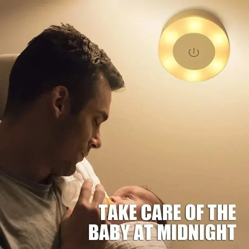 Dimmable USB LED Night Light – Touch Lamp for Bedroom & Home