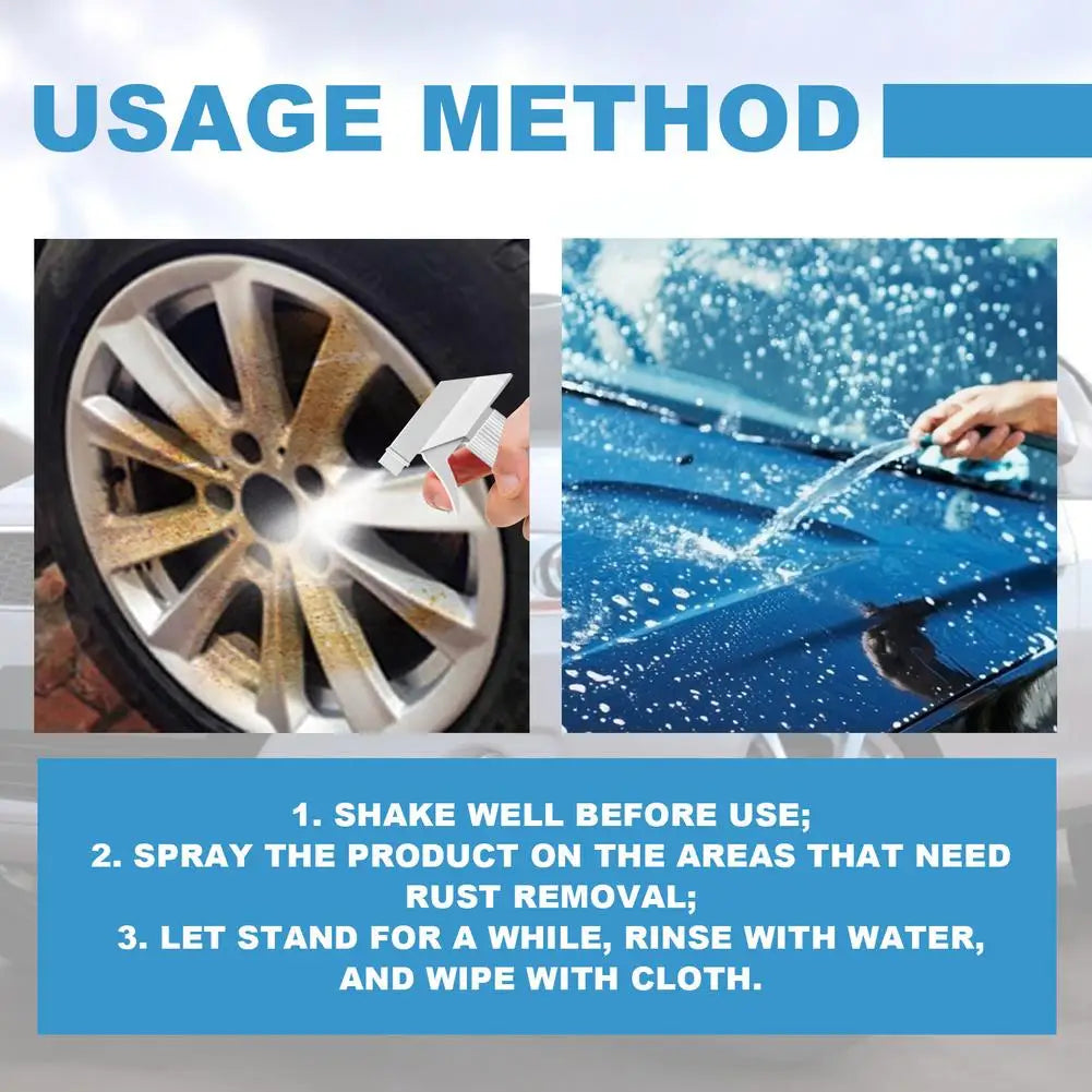 Car Wheel Rust Remover Spray – Iron & Brake Dust Cleaner 120ml