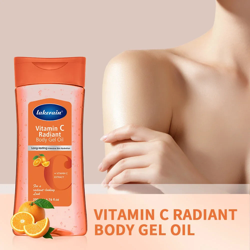 Lakerain Radiant Body Gel Oil – Vitamin C, Turmeric & Cocoa