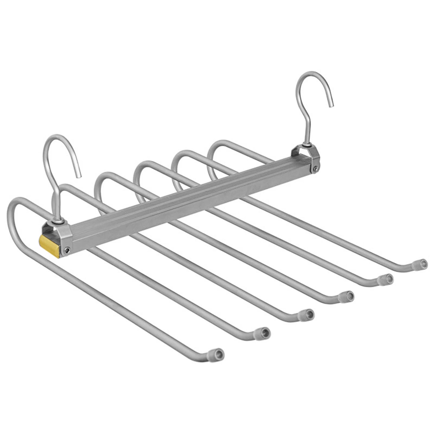 6-in-1 Aluminum Alloy Pants Hanger | Space-Saving Organizer