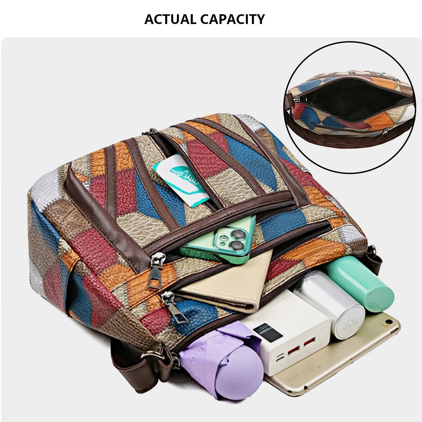Summer Women's Crossbody Bag Unique Shoulder Bags with Aesthetic Design for Daily Use and Office Work Peaceful Pleasures Health and Wellness