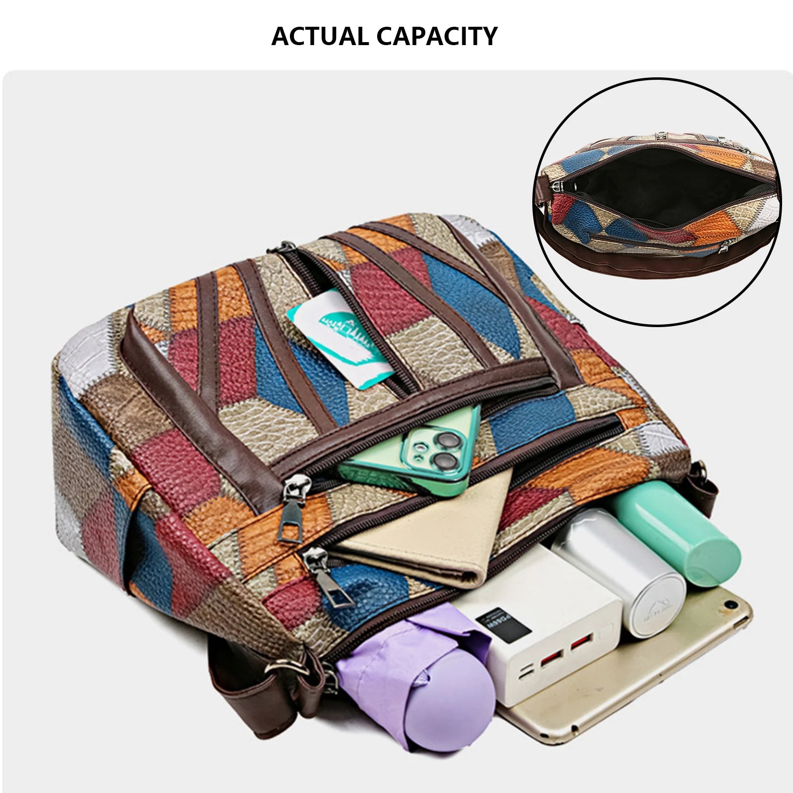 Summer Women's Crossbody Bag Unique Shoulder Bags with Aesthetic Design for Daily Use and Office Work Peaceful Pleasures Health and Wellness