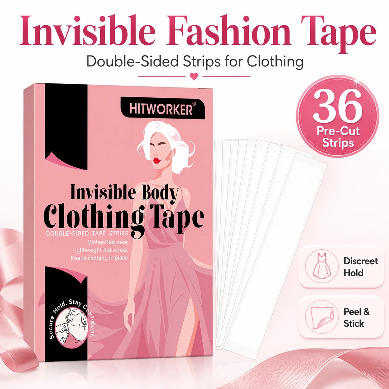 Invisible Body Tape | Anti-Slip Chest Patch & Neckline Fix