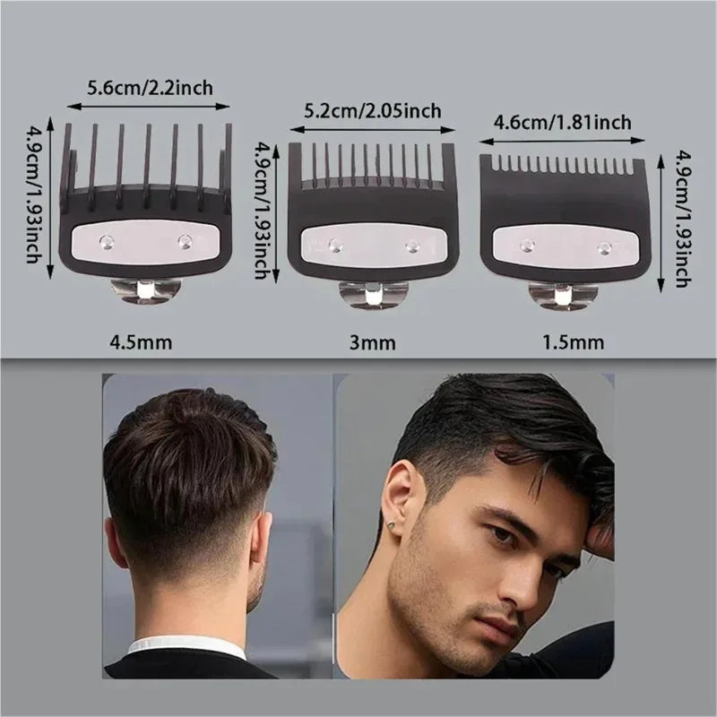 Hair Clipper Guide Comb Set – 1.5mm 3mm 4.5mm Guards