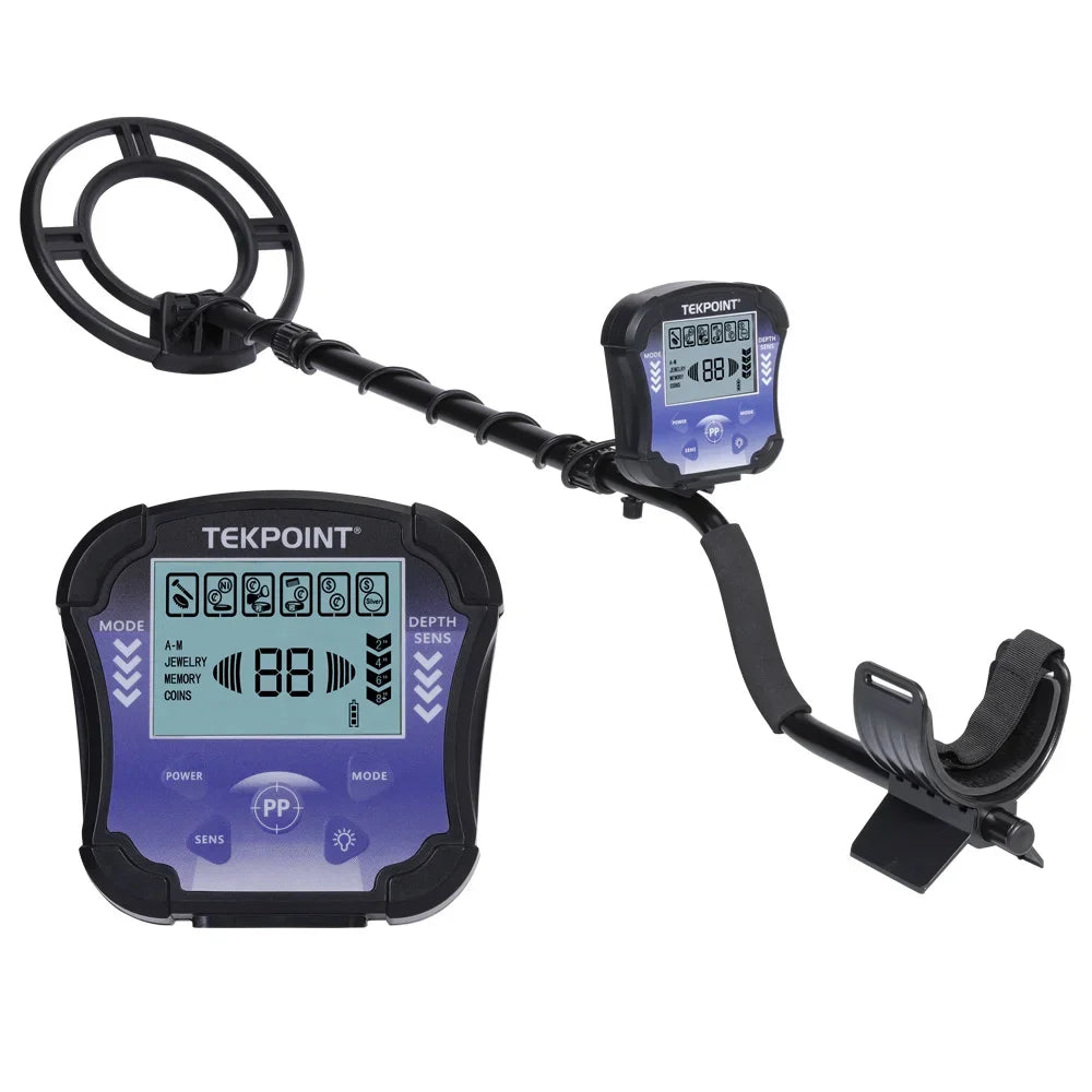 Professional MD8010 Metal Detector LCD Display 10" Waterproof Coil Gold Digger for Adults Kids Peaceful Pleasures Health and Wellness MD8010