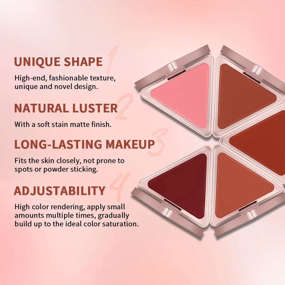 ibcccndc Satin Matte Cream Blush – Long-Lasting High Pigment