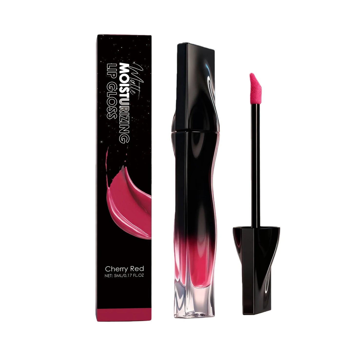 Premium Matte Lip Balm Smooth Matte Finish Reduce Dry Lines Lasting Pigment Natural Look Lightweight Moisturize 6-Color Lipstick Peaceful Pleasures Health and Wellness Cherry Red